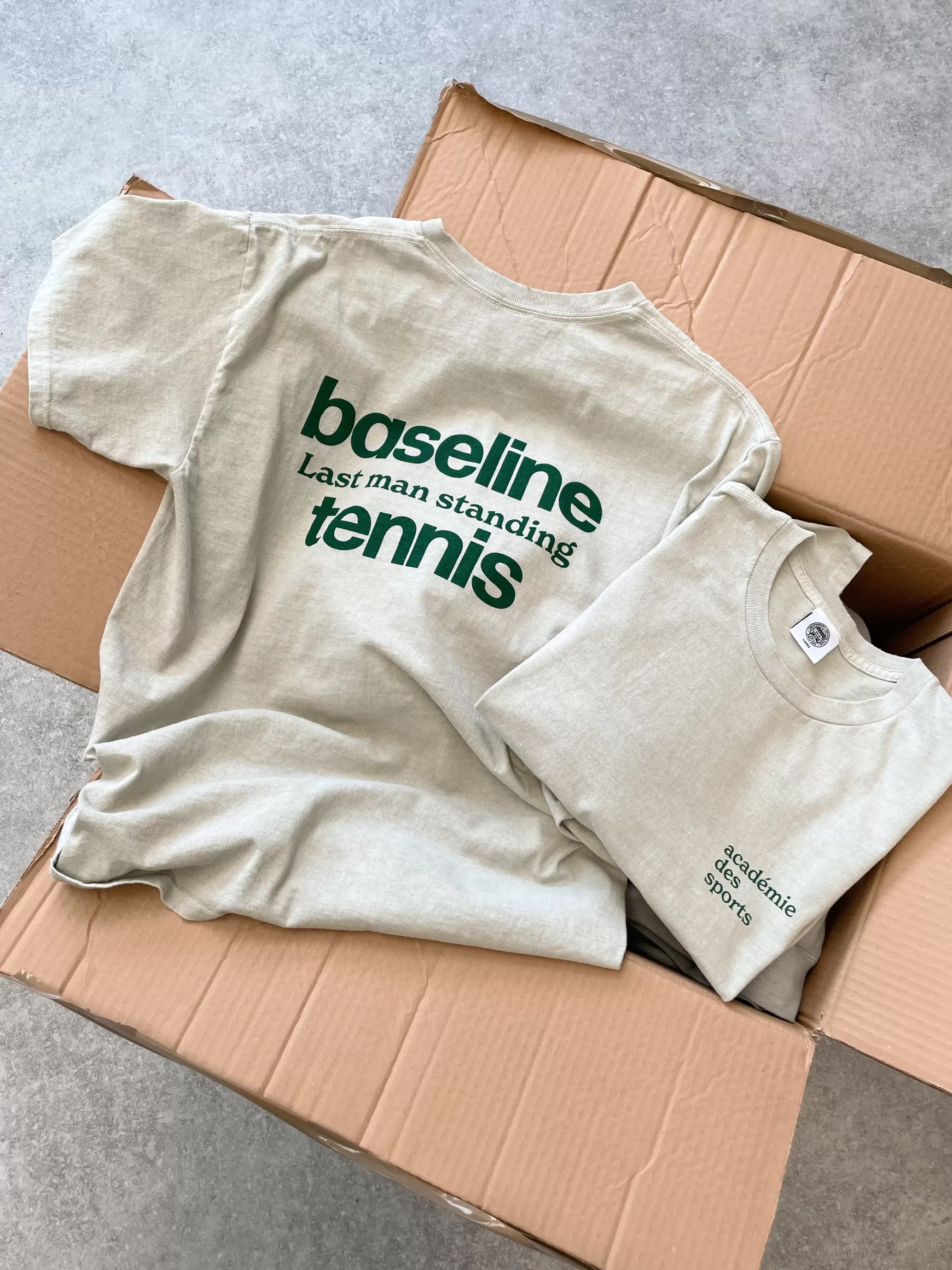 Vice 84 'Baseline' Tee - Vintage Washed Stone Hot