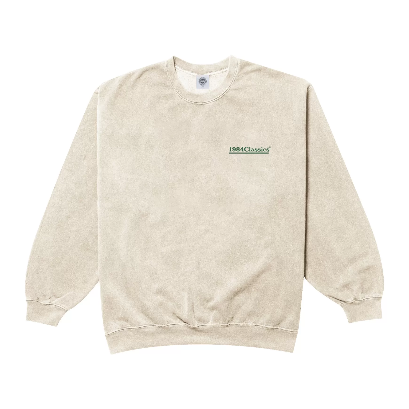 Vice 84 'Classics' Vintage Washed Sweater - Cream Flash Sale