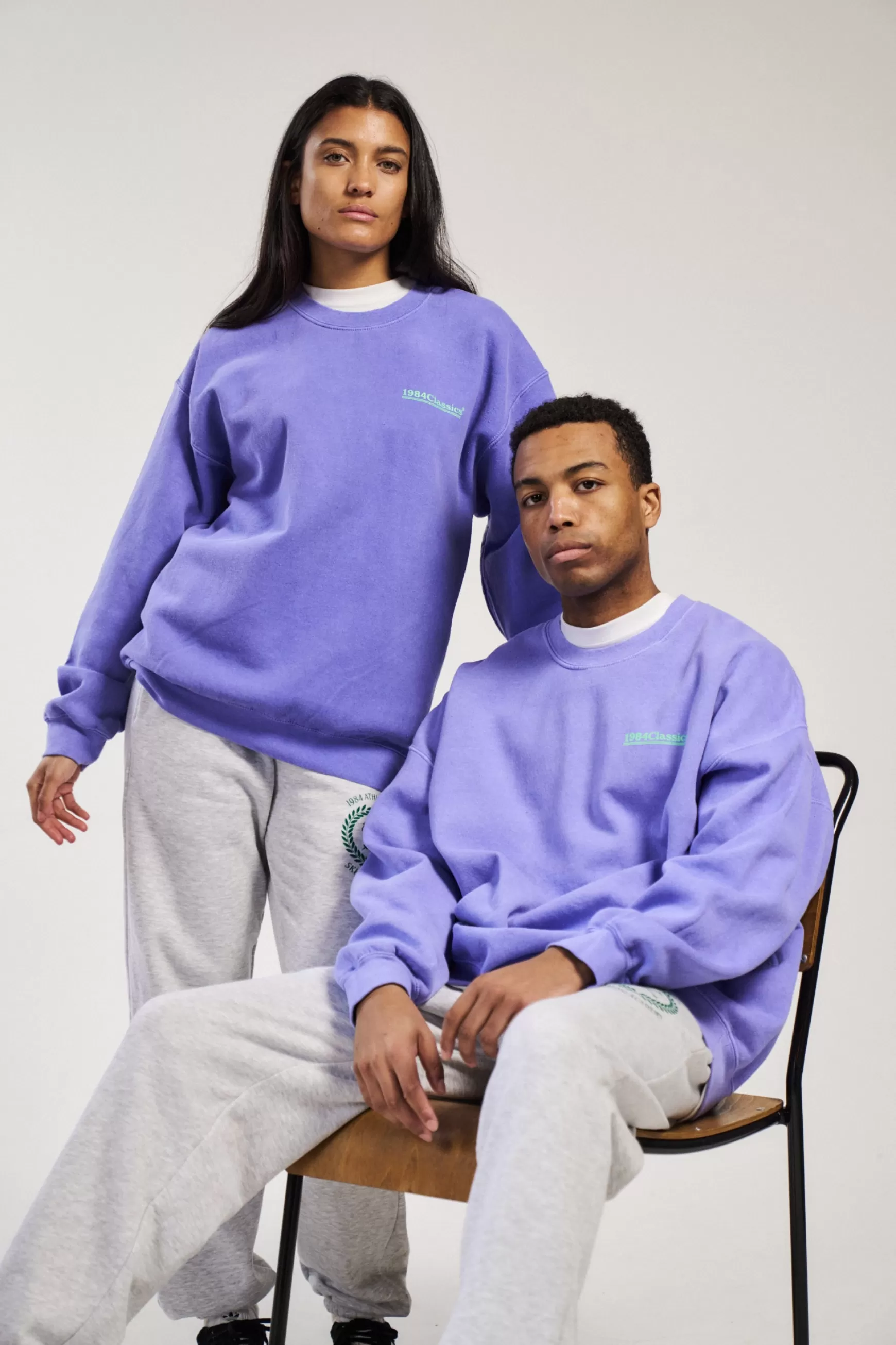 Vice 84 'Classics' Vintage Washed Sweater - Orchid New