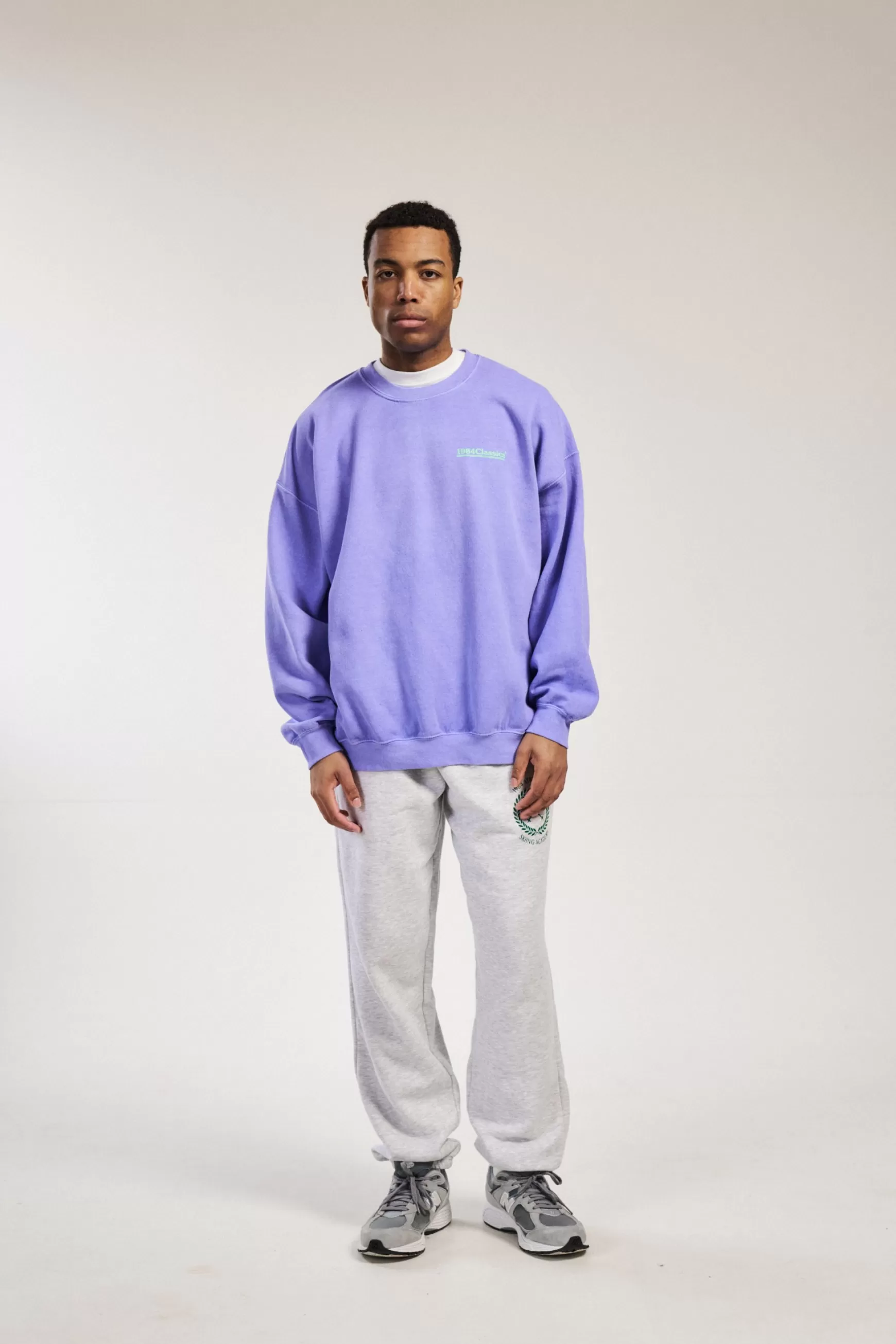 Vice 84 'Classics' Vintage Washed Sweater - Orchid New