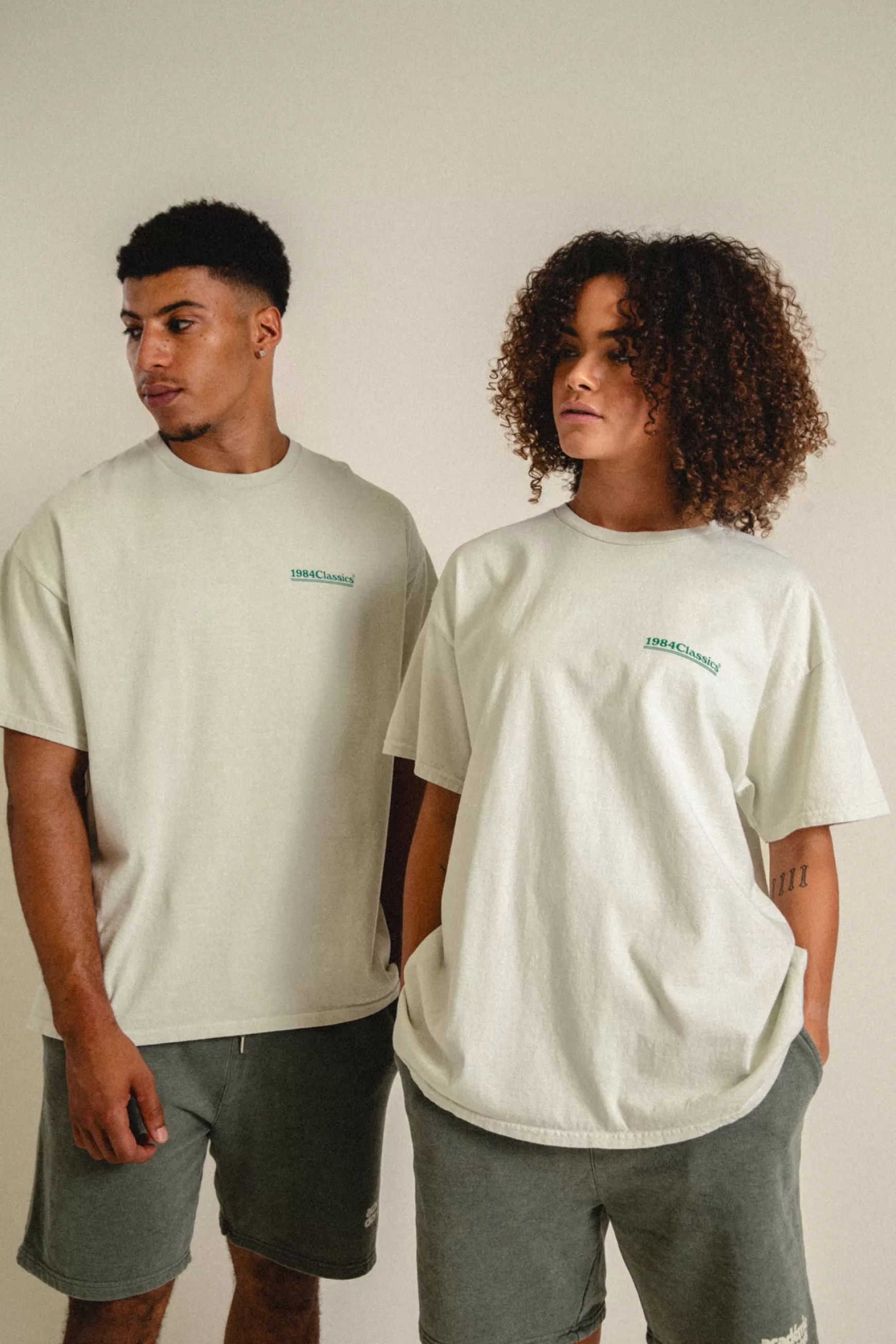 Vice 84 'Classics' Vintage Washed Tee - Cream Cheap