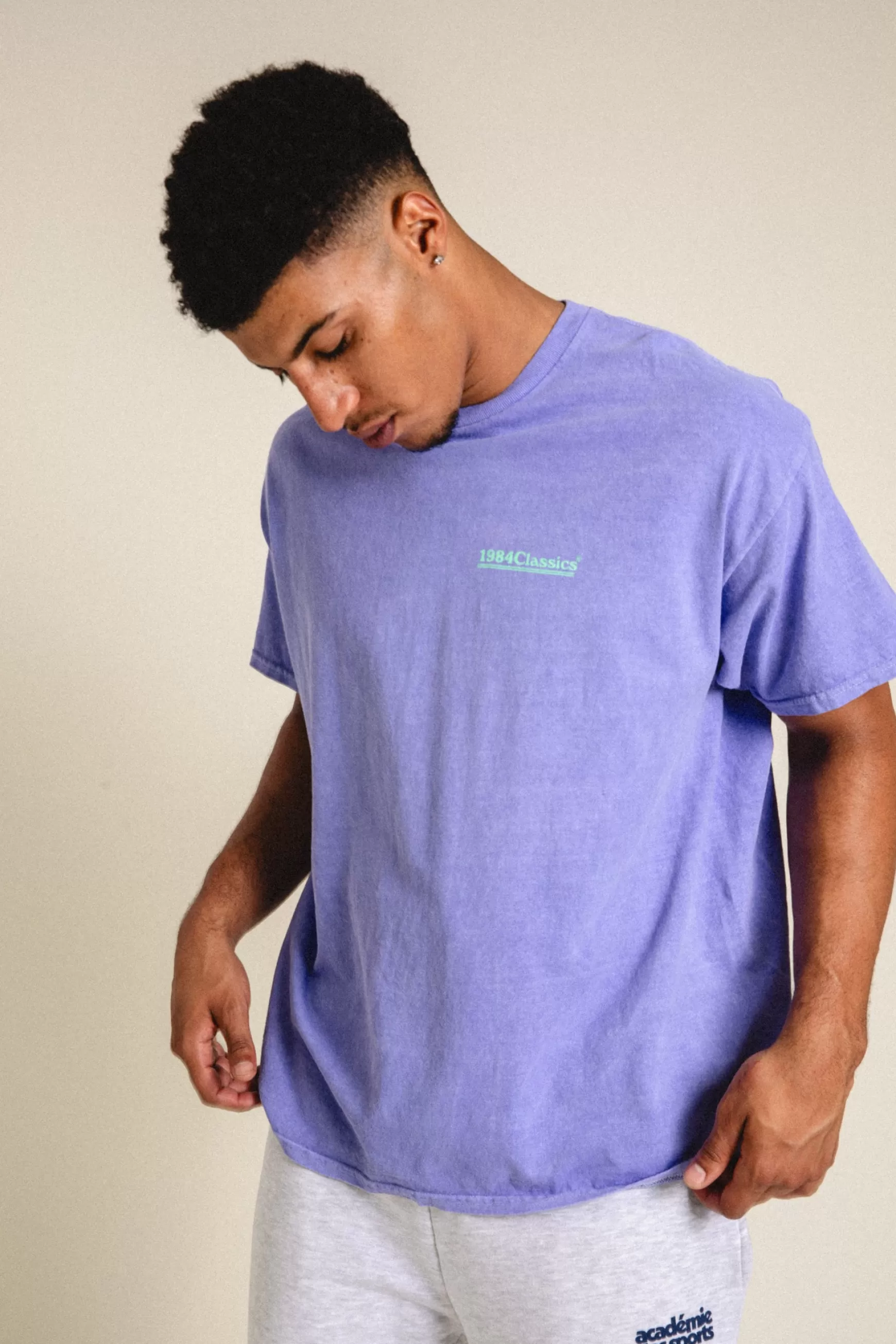 Vice 84 'Classics' Vintage Washed Tee - Orchid Cheap