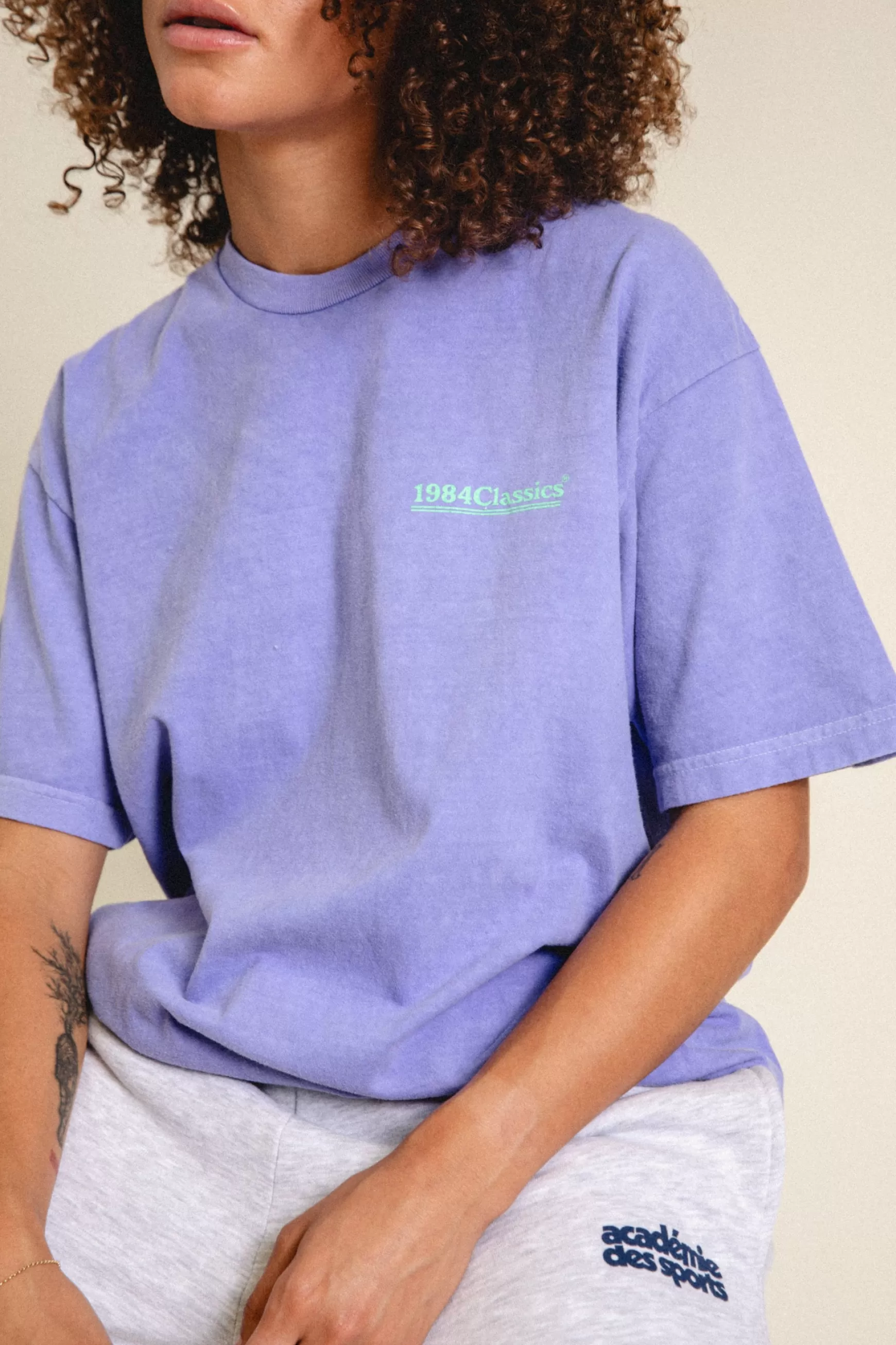 Vice 84 'Classics' Vintage Washed Tee - Orchid Cheap