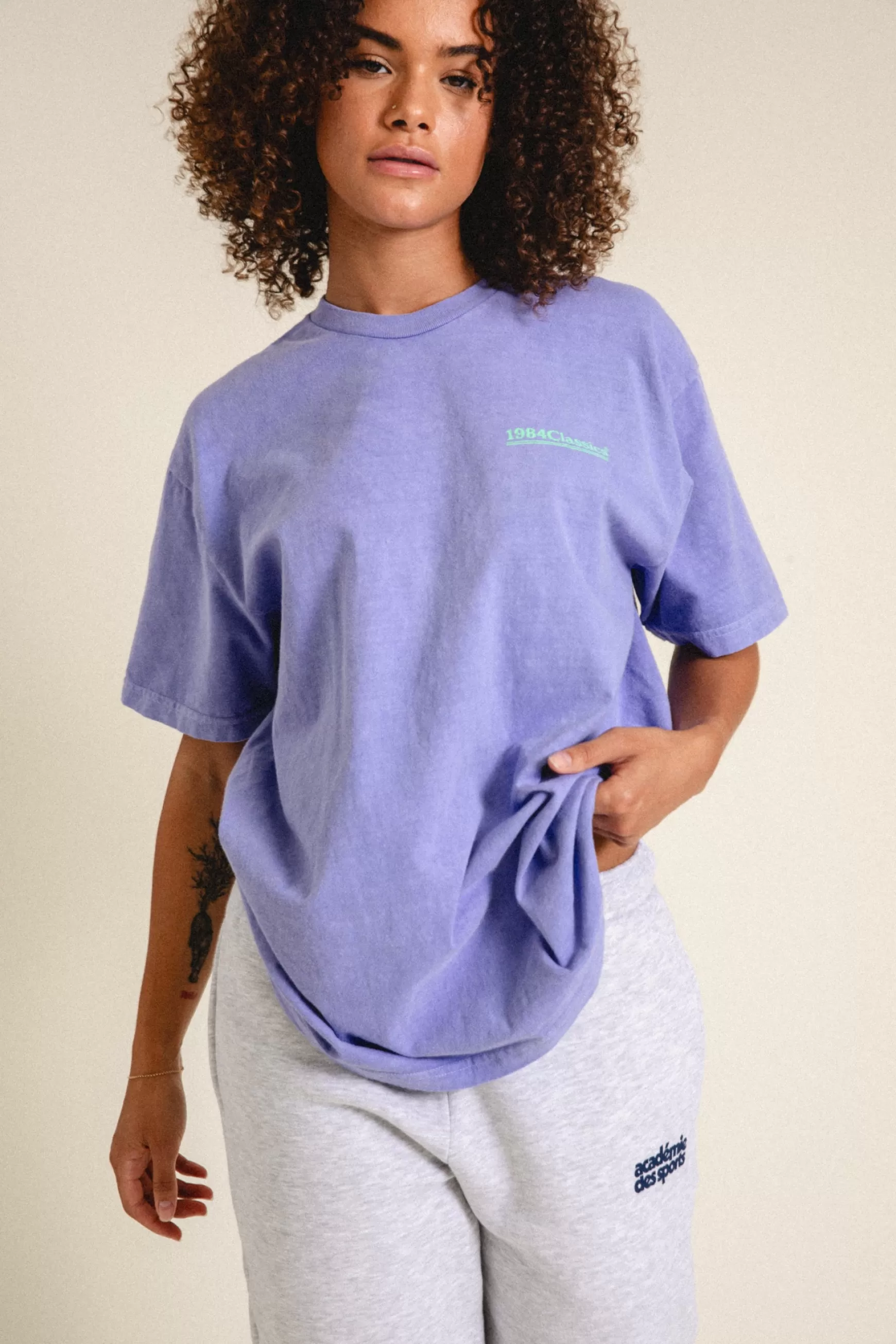 Vice 84 'Classics' Vintage Washed Tee - Orchid Cheap
