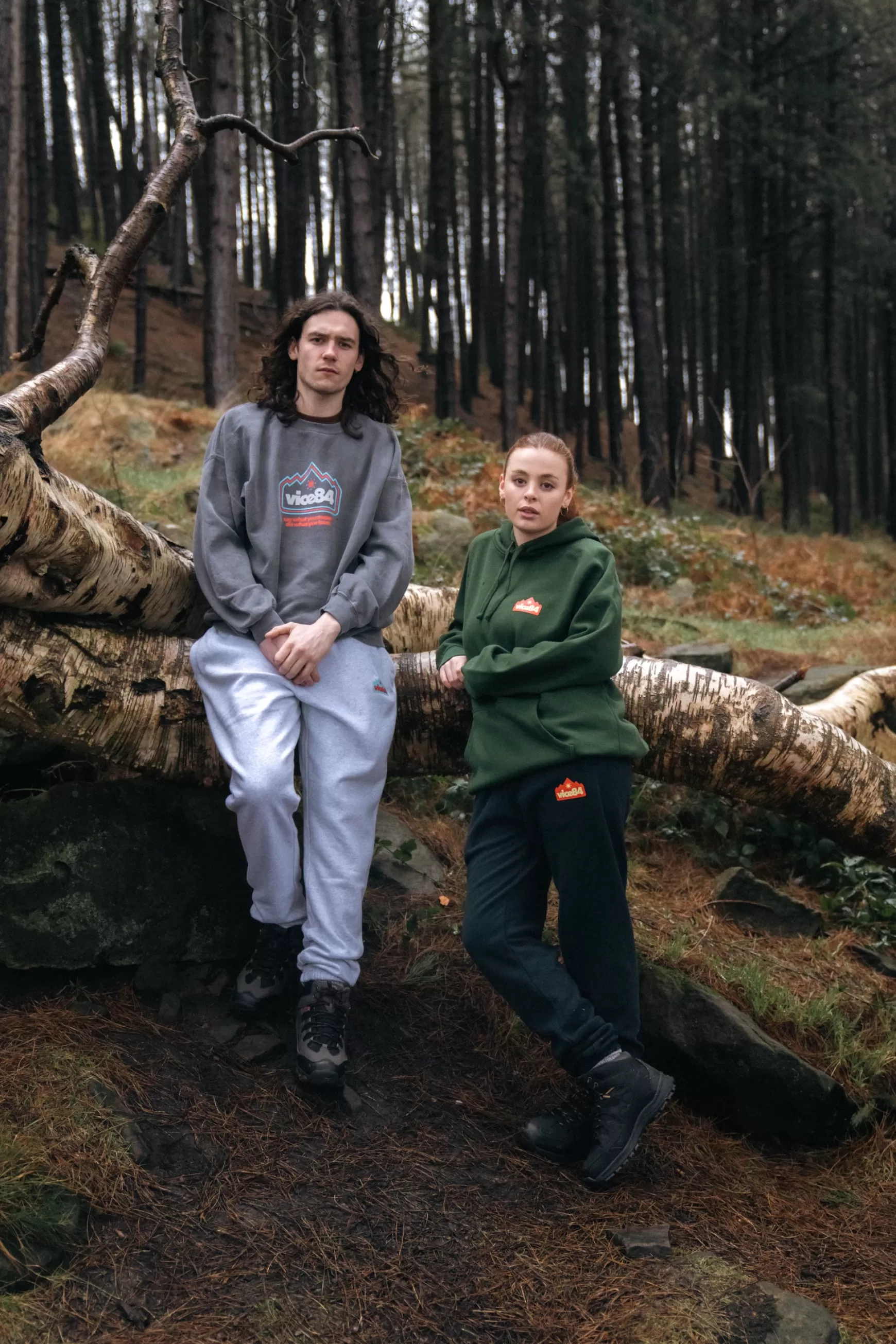 Vice 84 'Discovery' Vintage Washed Sweatshirt - Charcoal Flash Sale