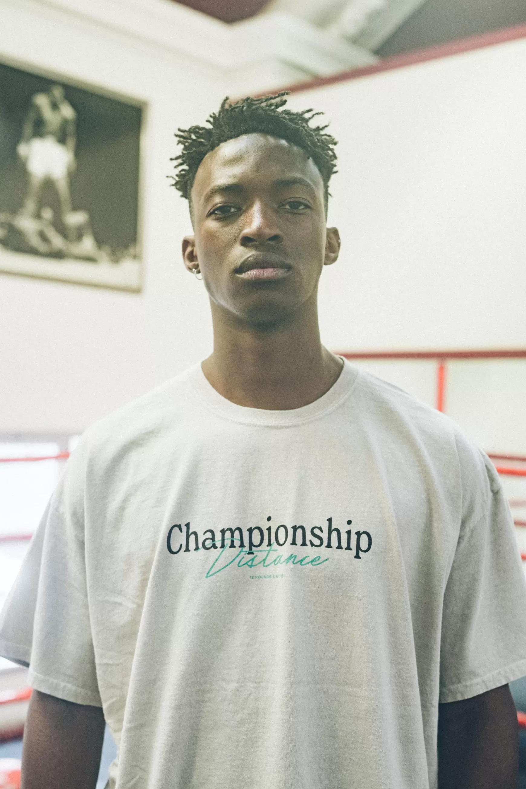 Vice 84 'Distance' Vintage Washed Tee - Ash Best Sale