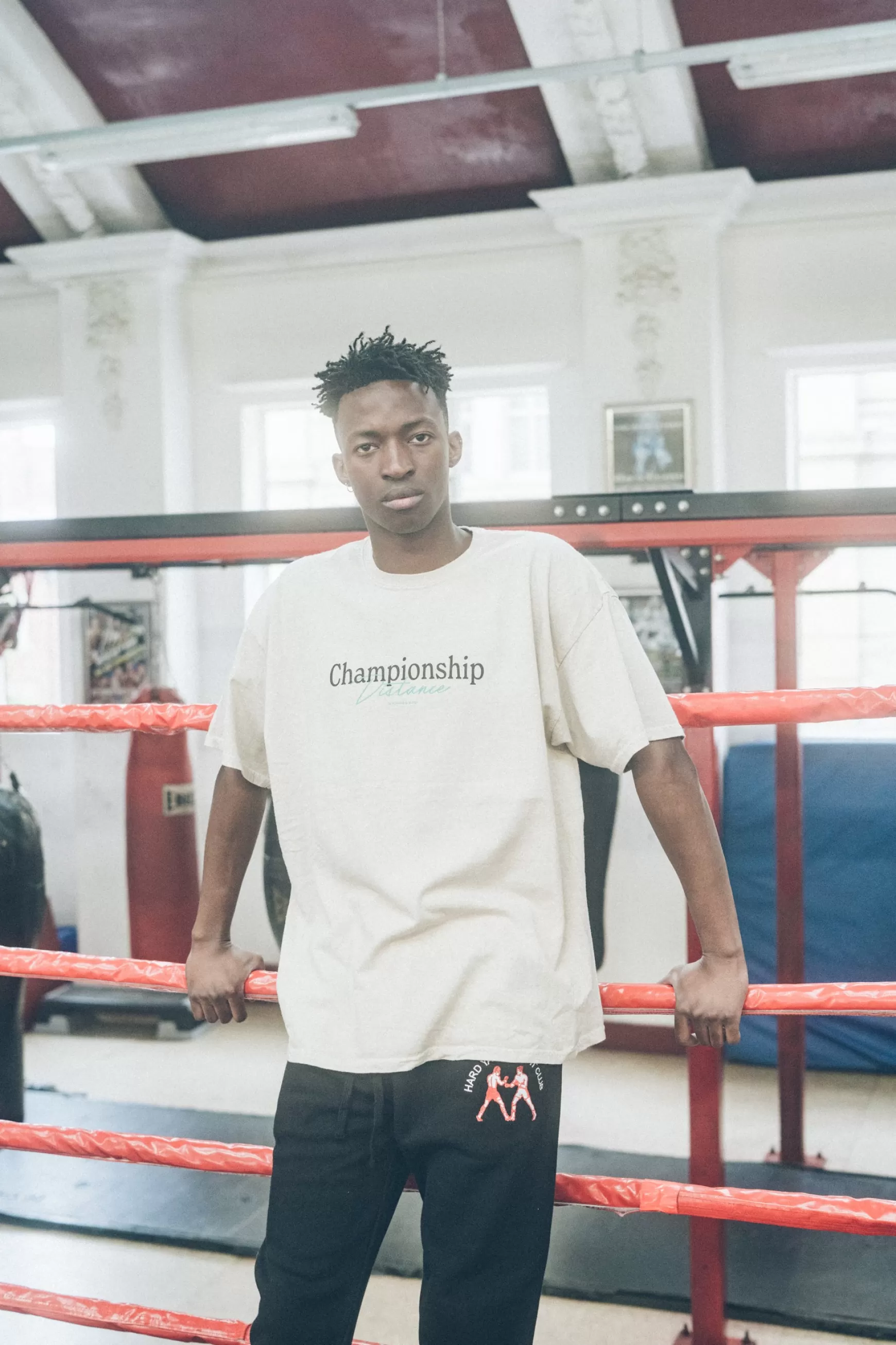 Vice 84 'Distance' Vintage Washed Tee - Ash Best Sale
