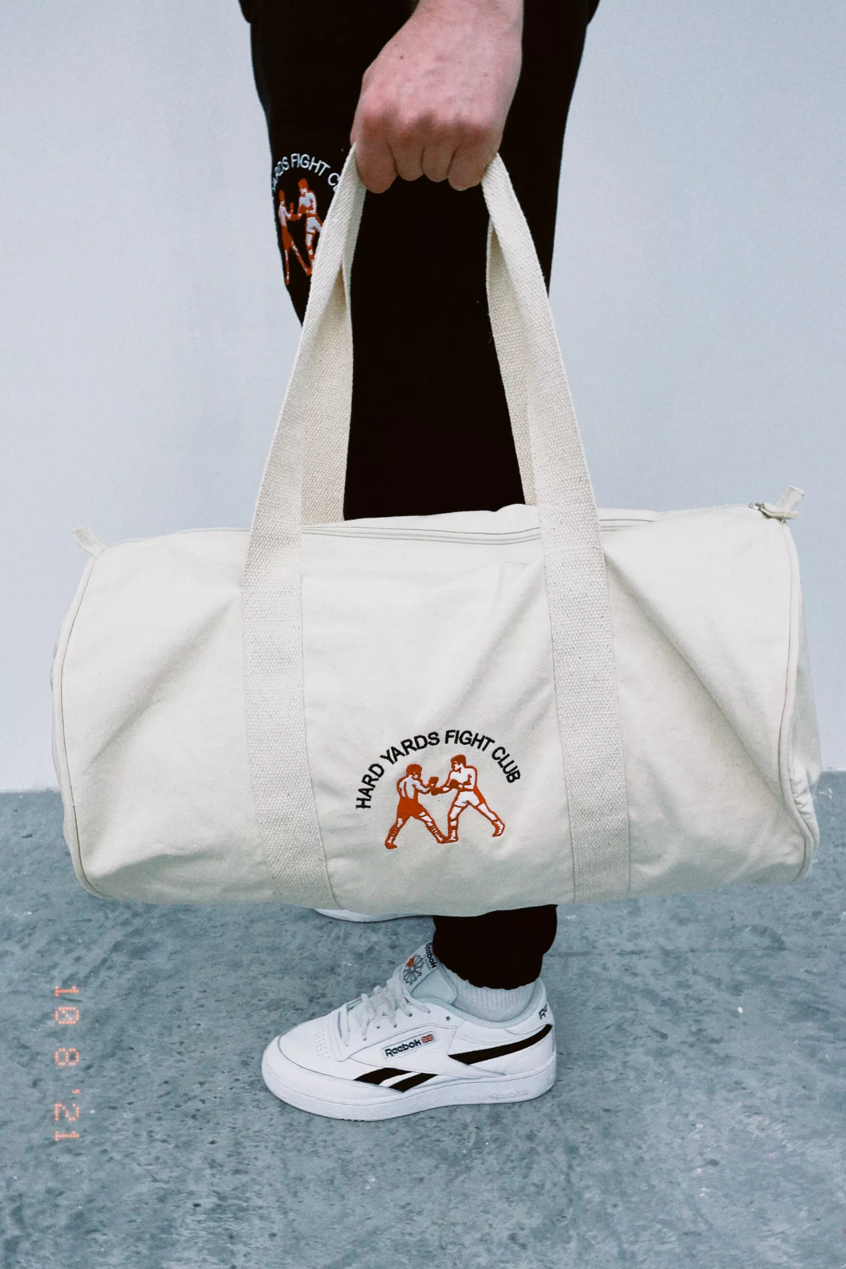 Vice 84 'Hard Yards Fight Club' Organic Gym Bag - Natural Fashion