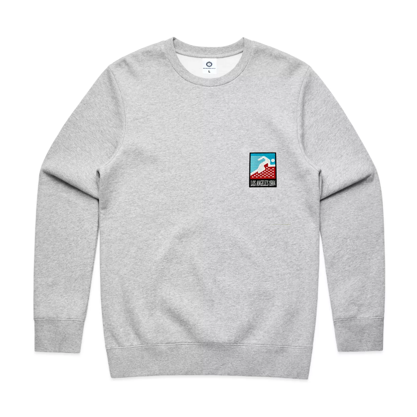 Vice 84 'La84 Runner Patch' Crew Sweater - Grey Hot