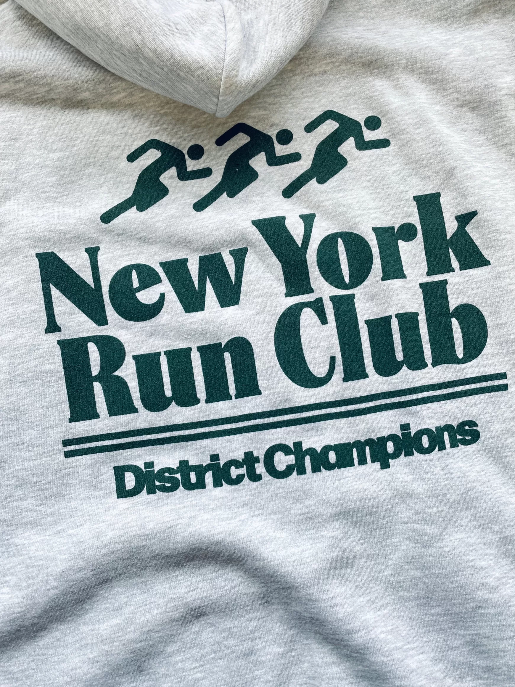 Vice 84 'Nyc Run Club' Zip Up Hoodie - Ash Grey Best Sale