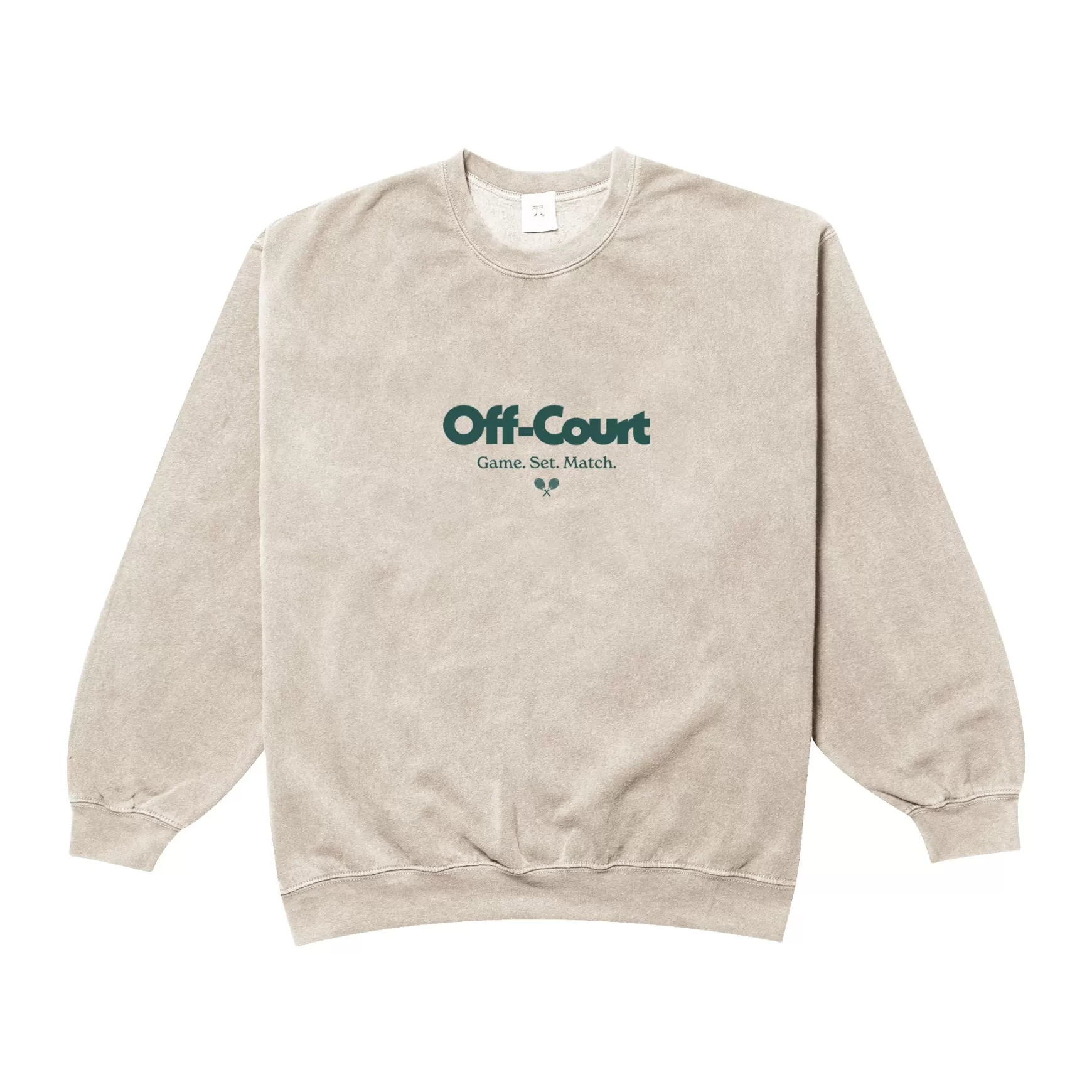 Vice 84 'Off Court Gsm' Vintage Washed Sweater - Cream Online