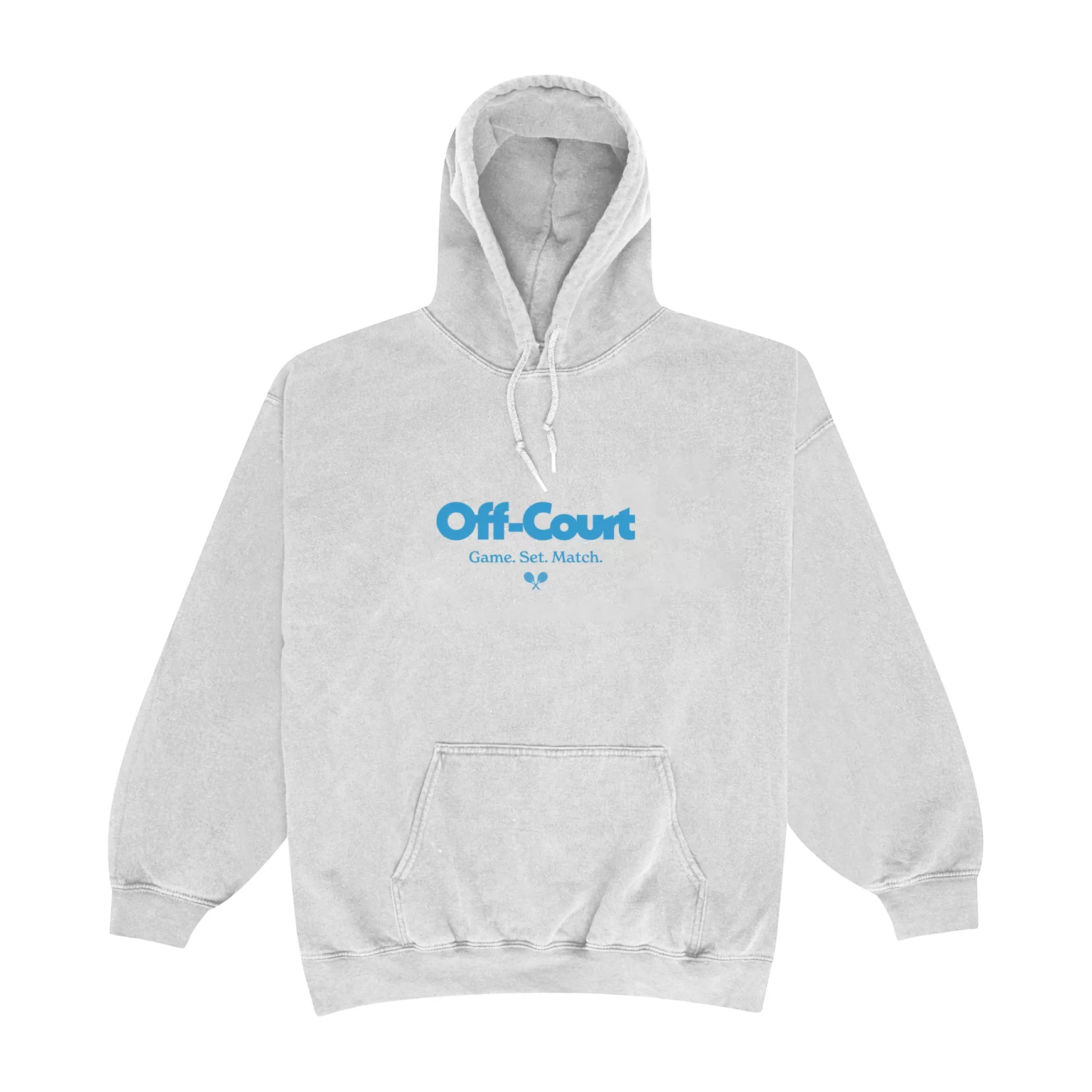 Vice 84 'Off-Court Gsm' Vintage Washed Hoodie - Ash Cheap