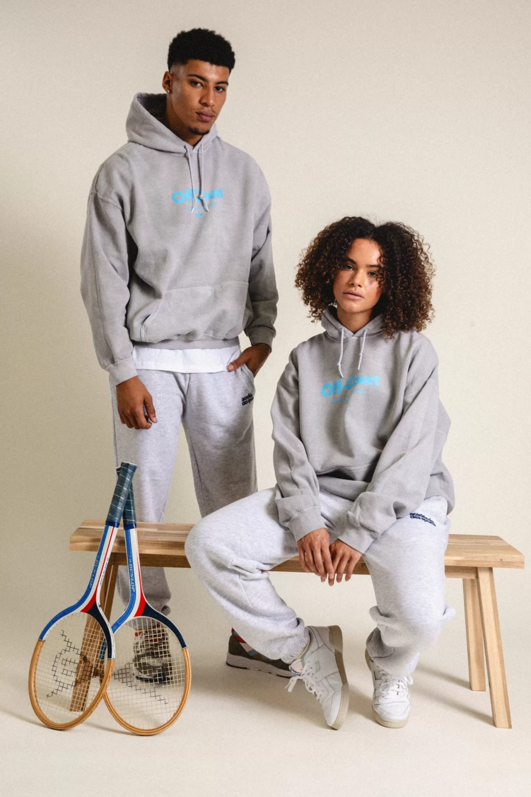 Vice 84 'Off-Court Gsm' Vintage Washed Hoodie - Ash Cheap