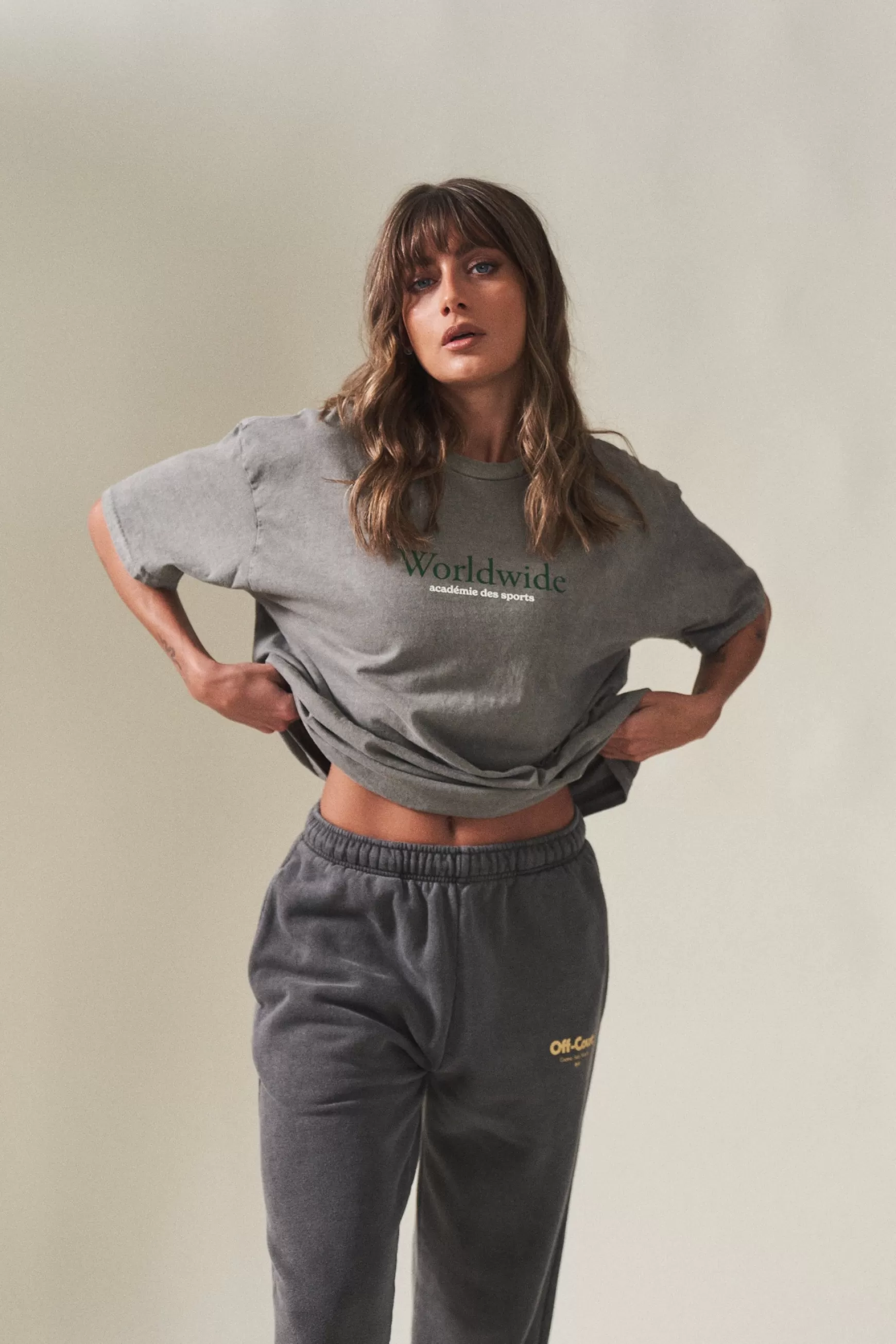 Vice 84 'Off-Court Gsm' Vintage Washed Joggers - Charcoal Shop