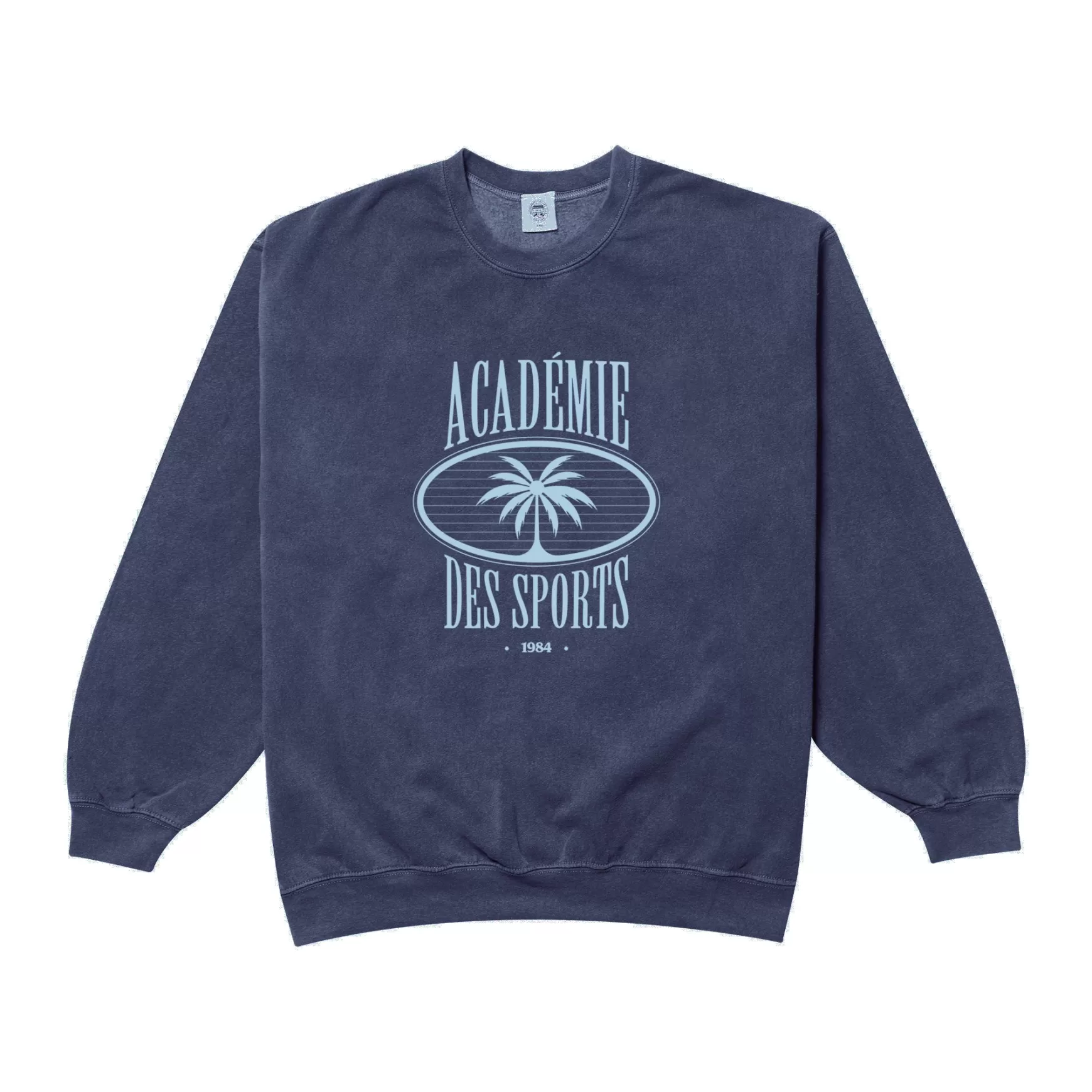 Vice 84 'Palms' Vintage Washed Sweater - French Navy Shop
