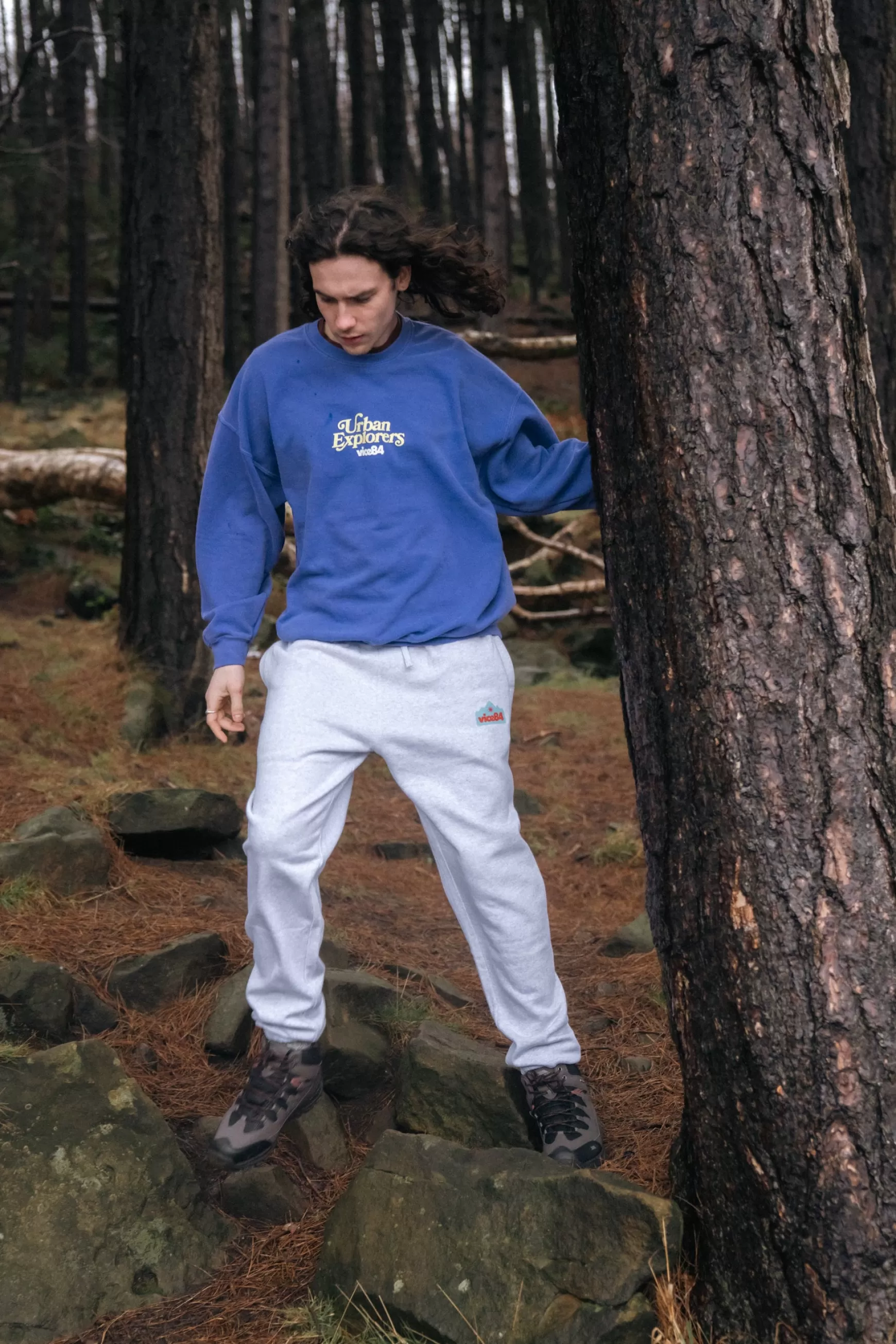 Vice 84 'Rambler' Vintage Washed Sweatshirt - Purple Store