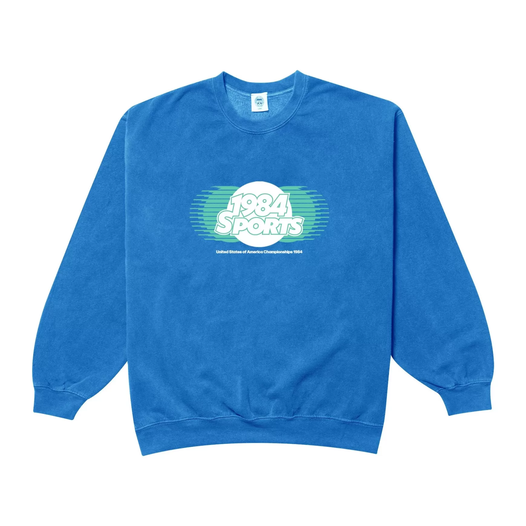 Vice 84 'Retro Sports' Sweater - Vintage Washed Royal Blue Best