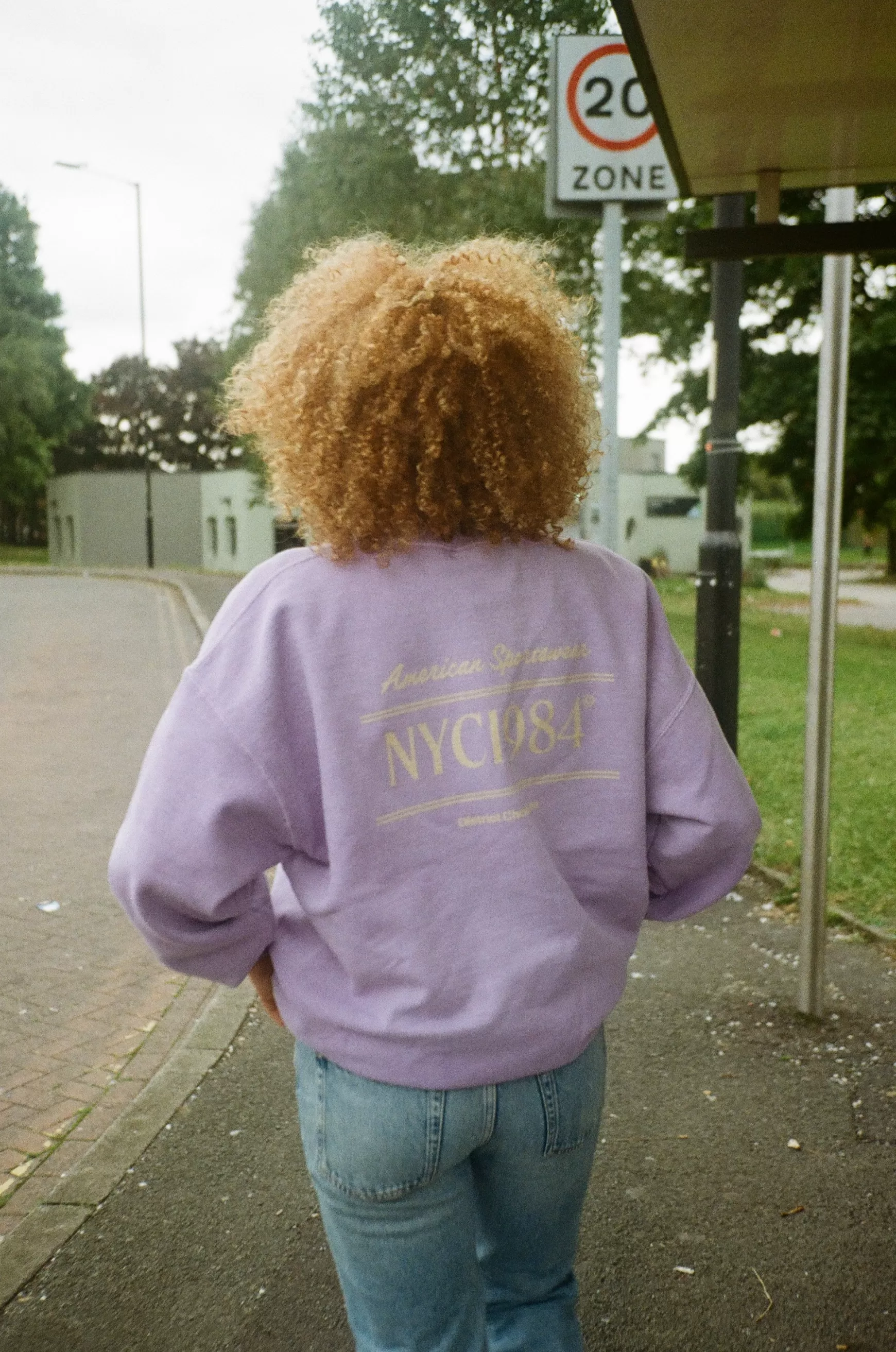 Vice 84 'Running Club' Sweater - Vintage Washed Orchid Fashion