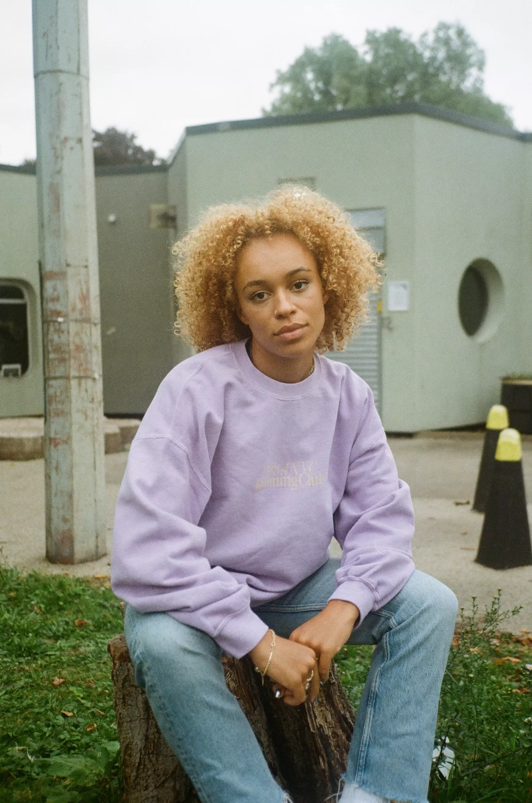 Vice 84 'Running Club' Sweater - Vintage Washed Orchid Fashion