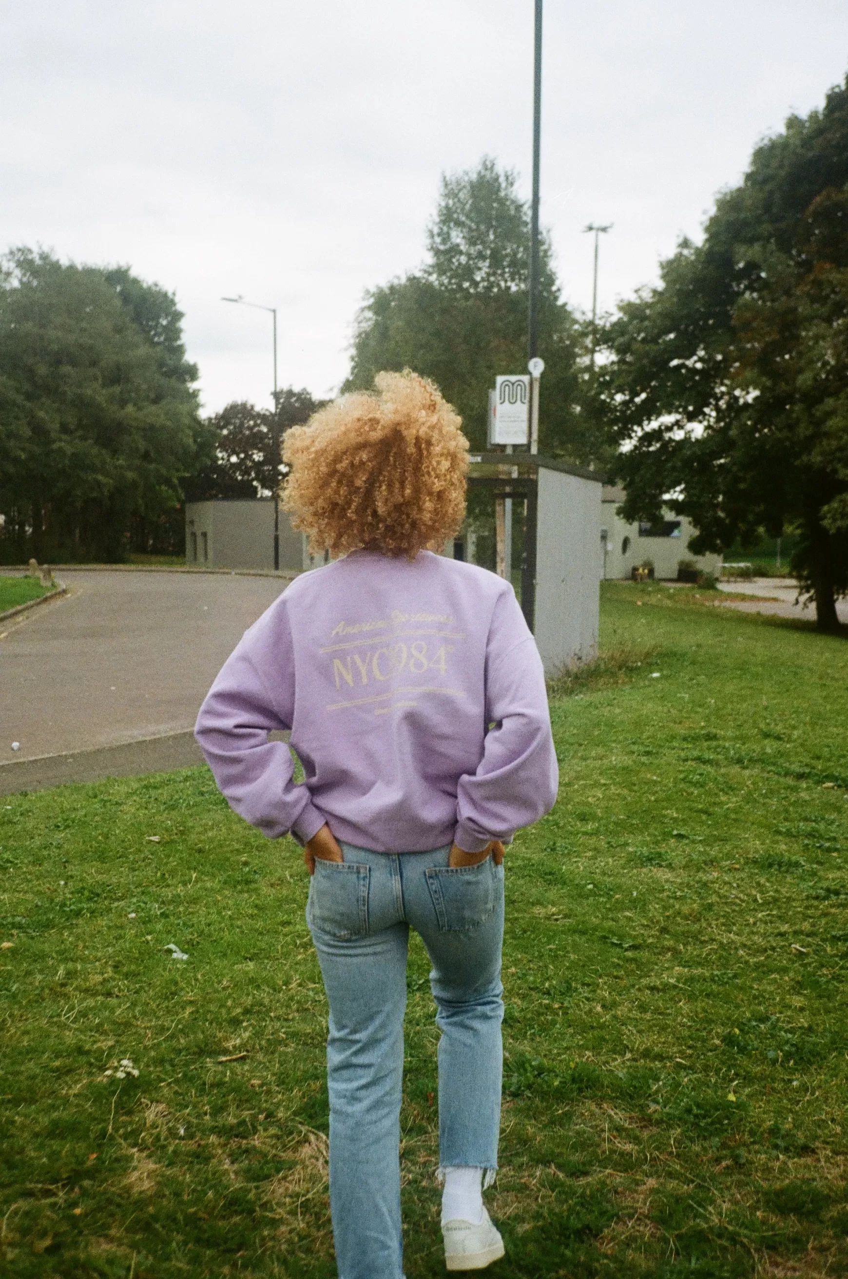Vice 84 'Running Club' Sweater - Vintage Washed Orchid Fashion