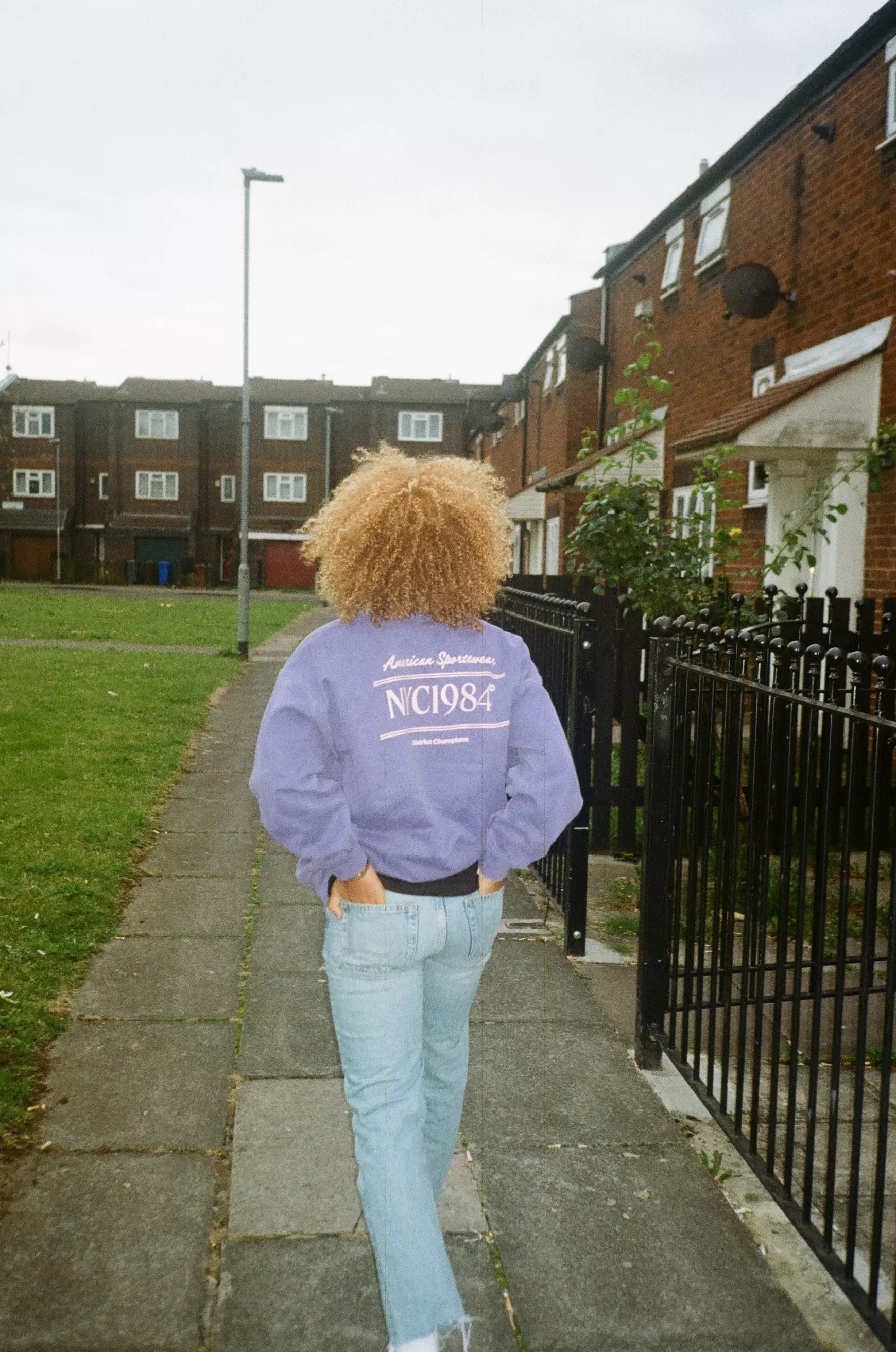 Vice 84 'Running Club' Sweater - Vintage Washed Violet Fashion