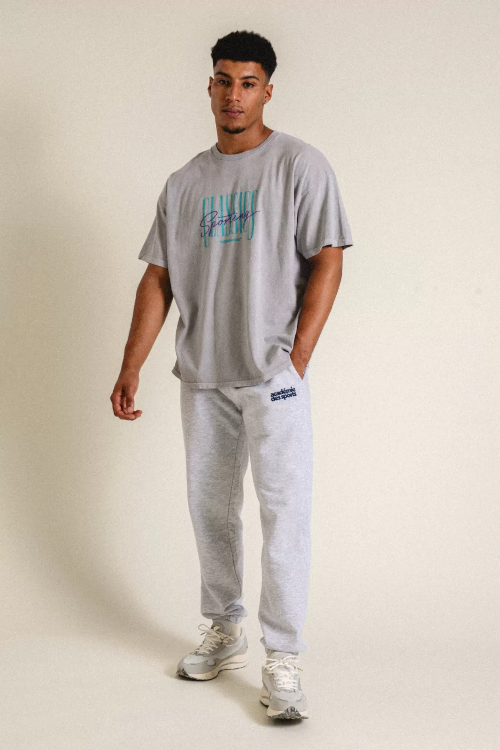 Vice 84 'sporting Classics' Vintage Washed Tee - Ash Hot