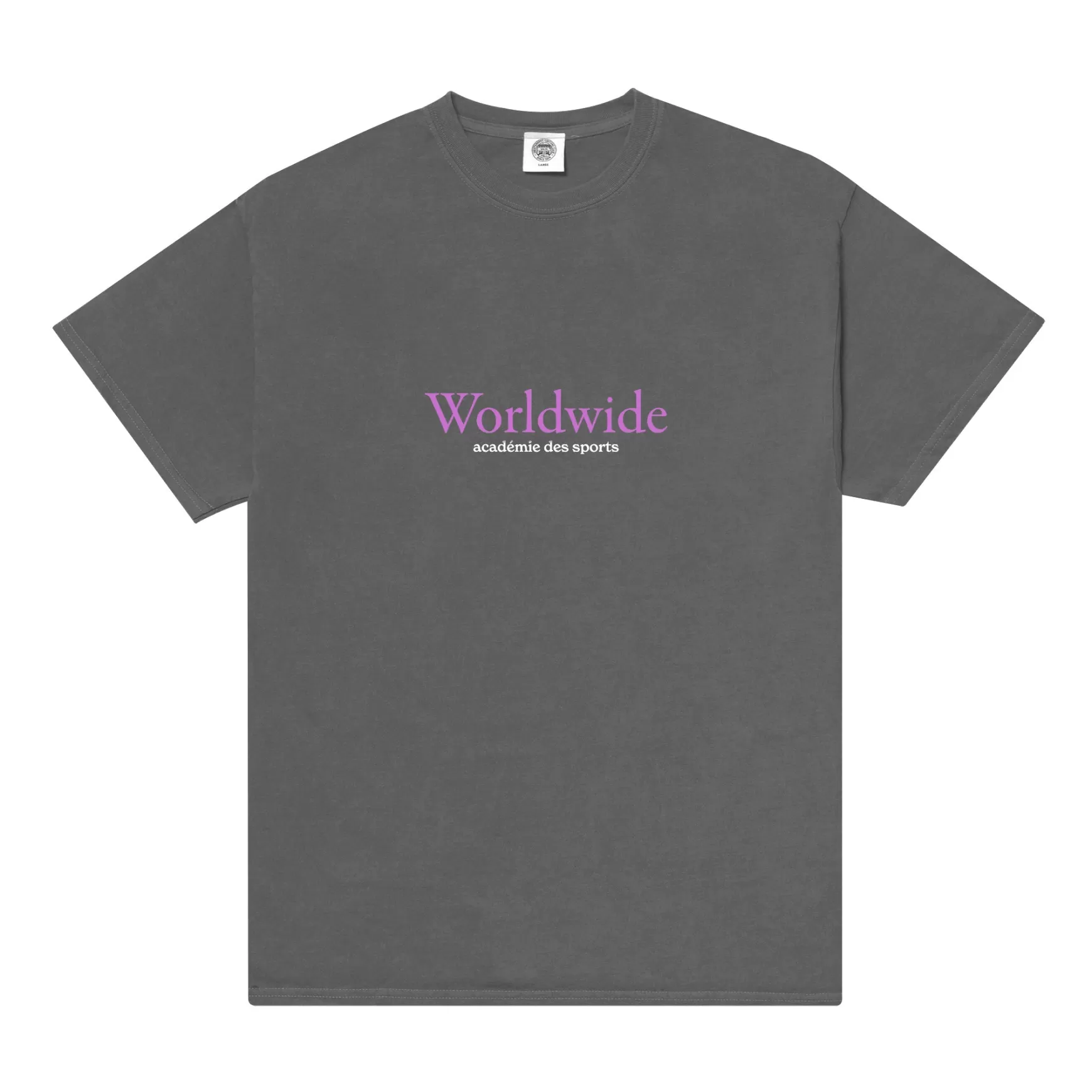 Vice 84 'Worldwide' Vintage Washed Tee - Charcoal New