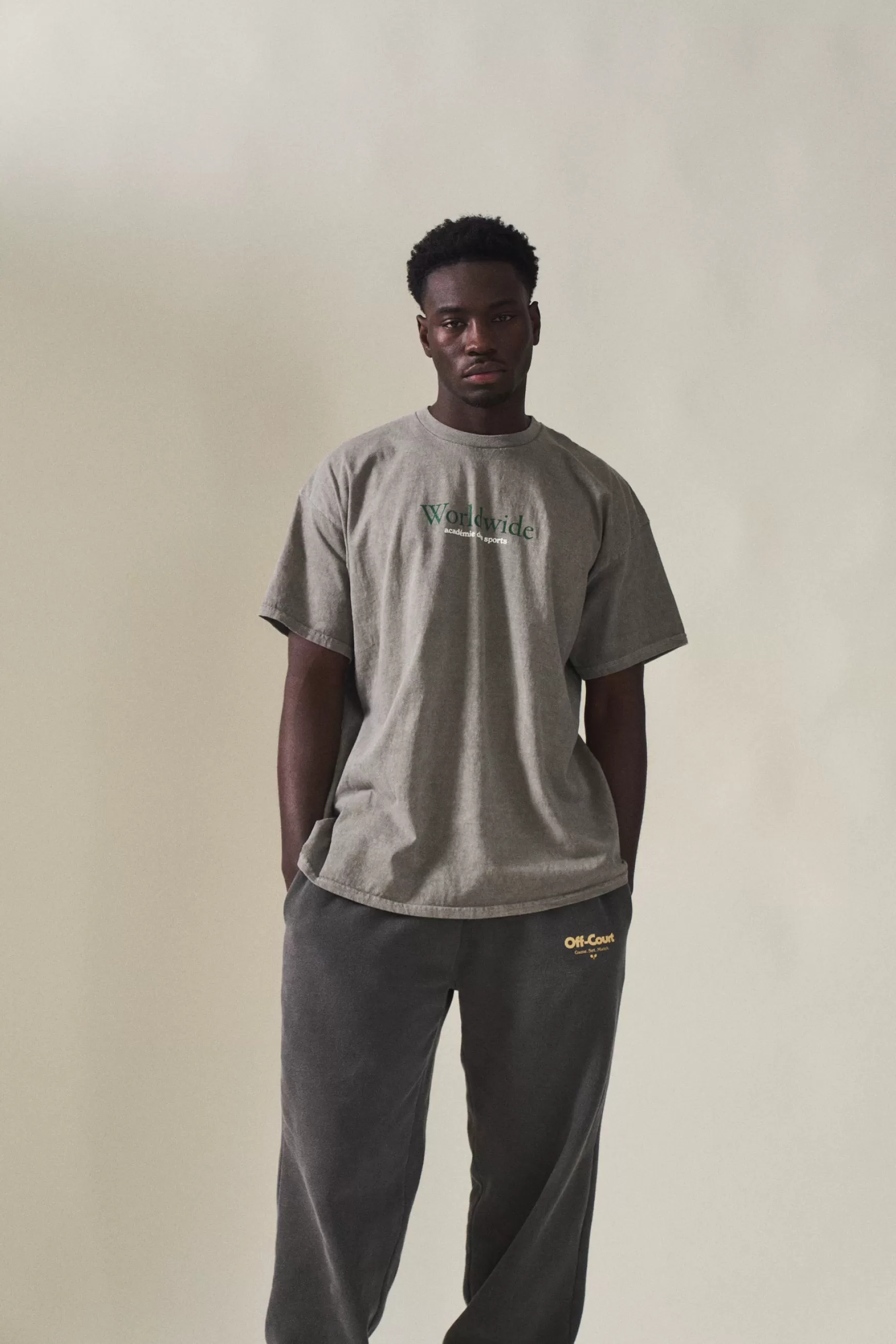 Vice 84 'Worldwide' Vintage Washed Tee - Graphite Cheap