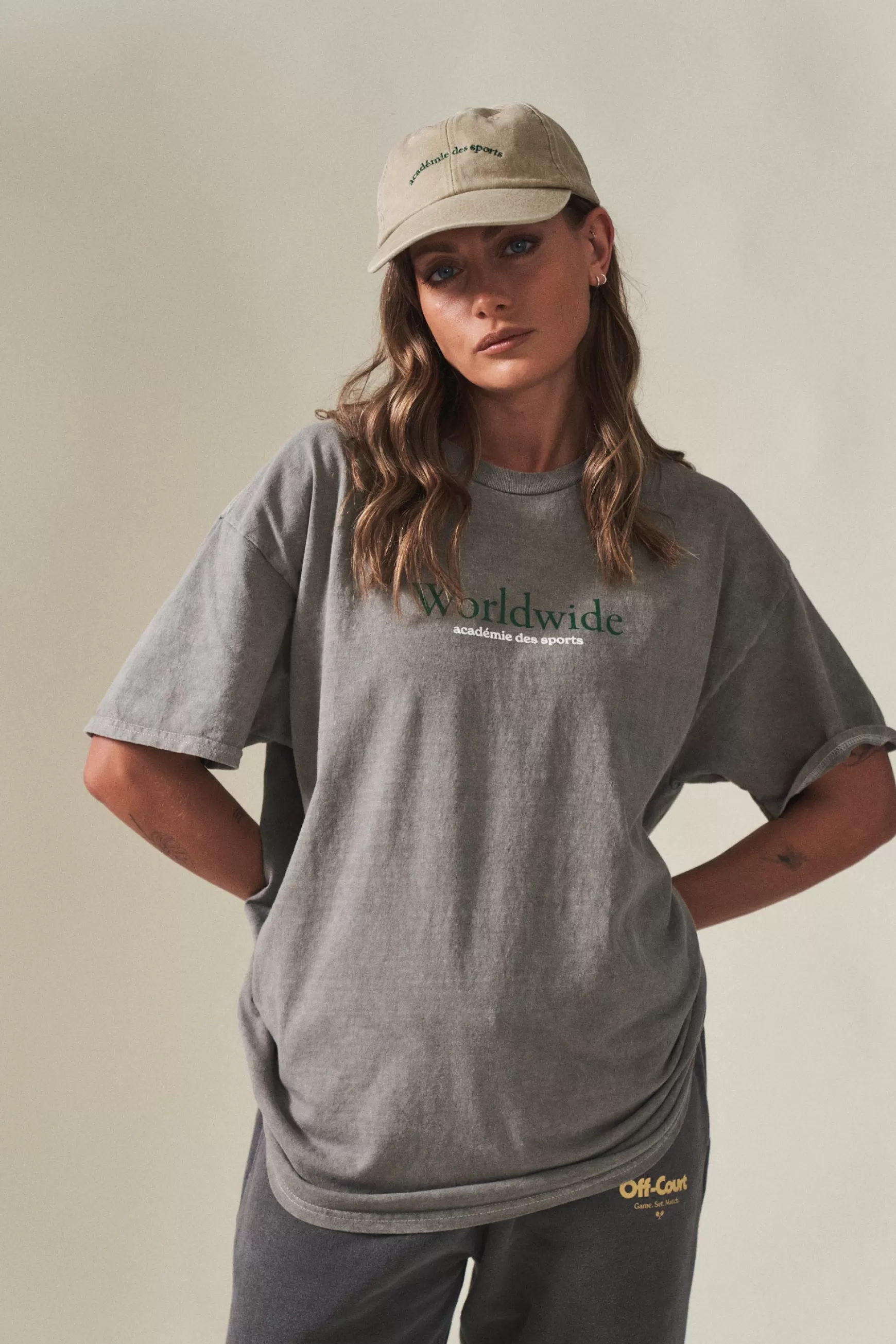 Vice 84 'Worldwide' Vintage Washed Tee - Graphite Cheap