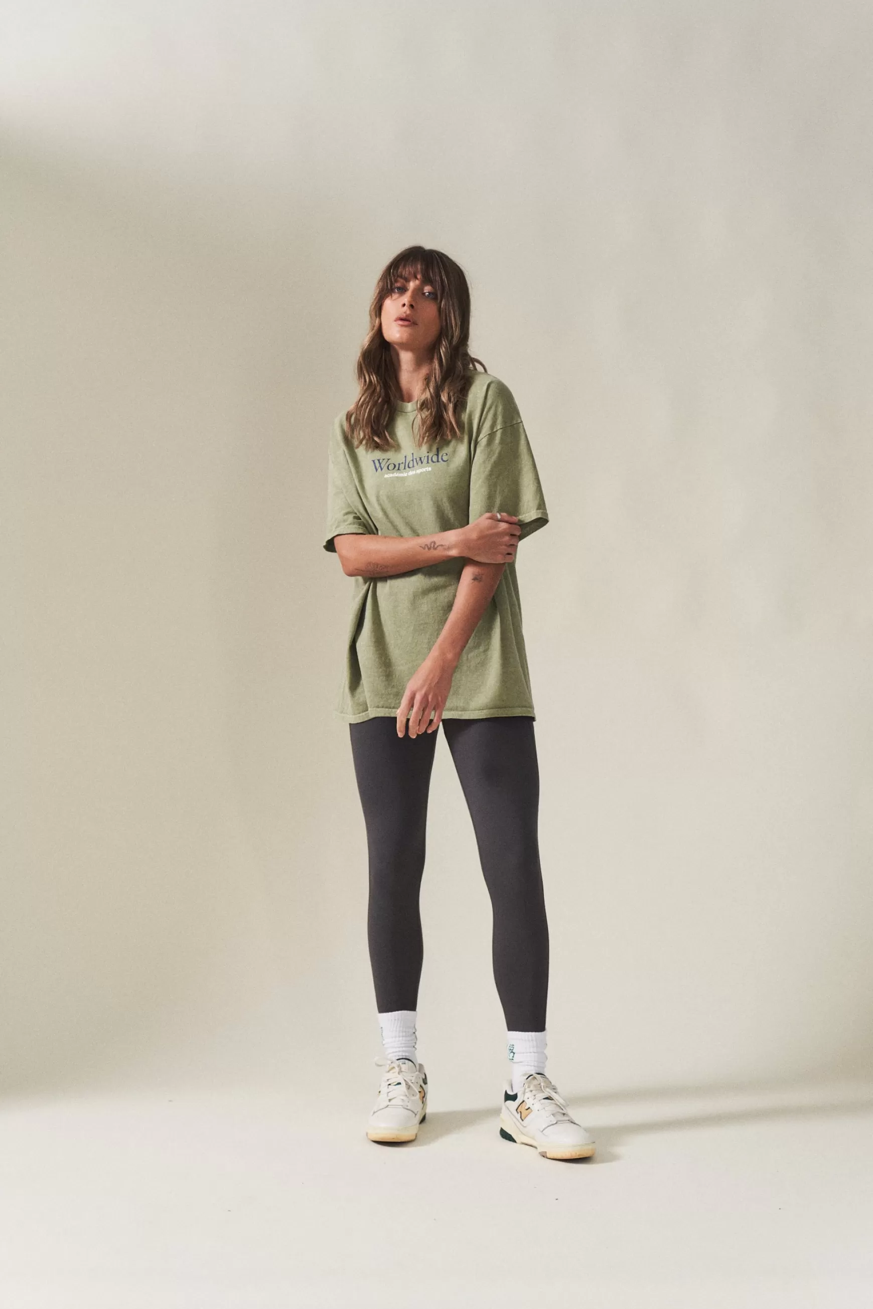 Vice 84 'Worldwide' Vintage Washed Tee - Sage Shop