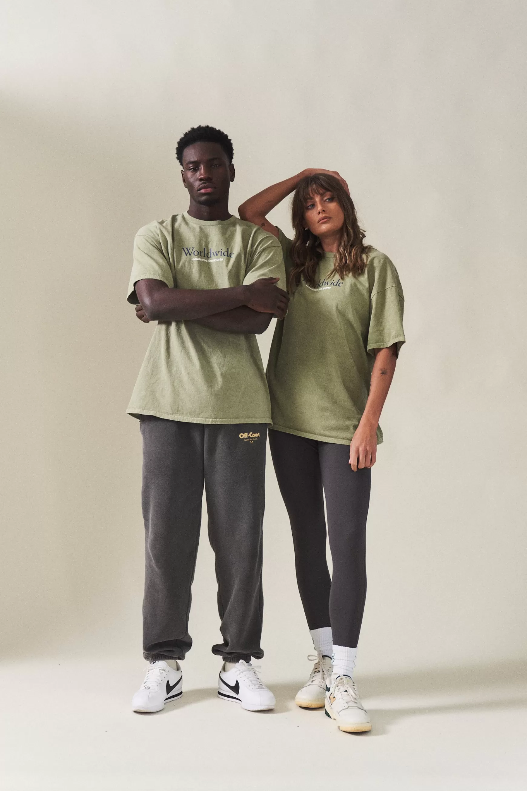 Vice 84 'Worldwide' Vintage Washed Tee - Sage Shop