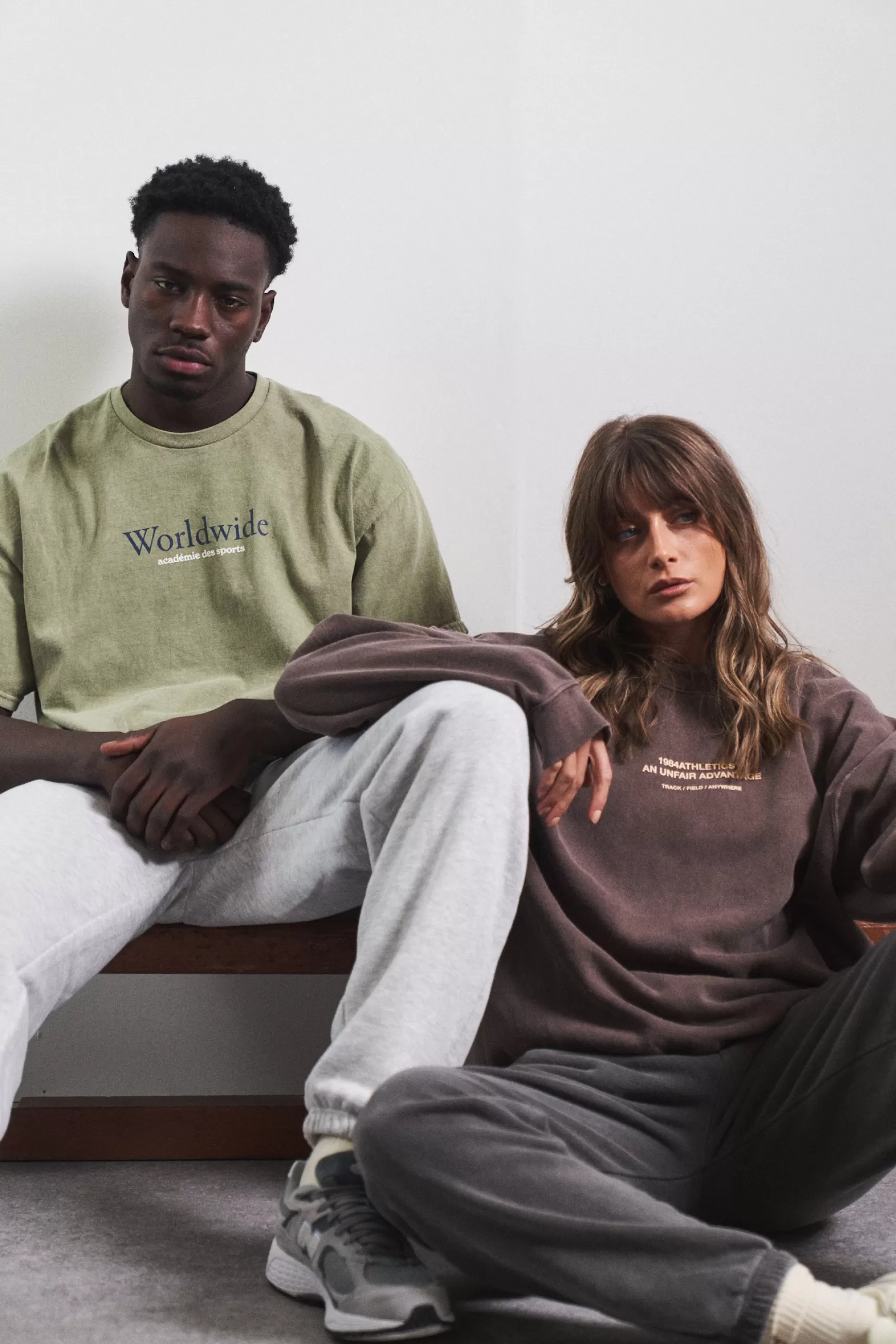 Vice 84 'Worldwide' Vintage Washed Tee - Sage Shop